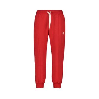 Casablanca Sweatpants, male, Red, Size: L Loopback Zip Hem Sweatpants Diamond Logo