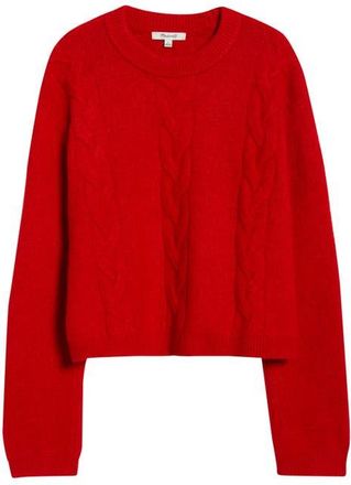 Madewell CloudSoft Drop Shoulder Sweater in Crimson at Nordstrom, Size Xx-Small