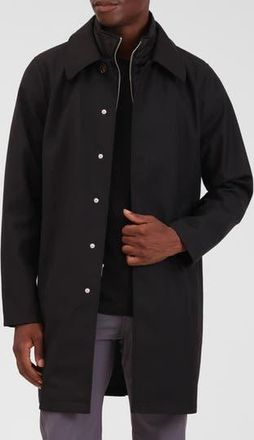 Bagatelle Mackintosh with Removable Quilted Bib in Black at Nordstrom Rack, Size Small