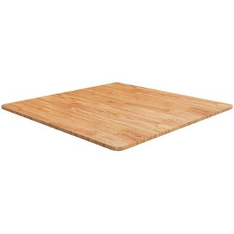 vidaXL vidaXL Piano Tavolo Quadrato Marrone Chiaro 80x80x1,5 Rovere Trattato