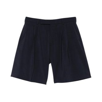 Paul Smith Short Shorts, male, Blue, Size: W30 Wool Bermuda Shorts