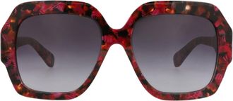 Chlo&eacute; Square-Frame Recycled Acetate Sunglasses