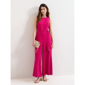 Phase Eight Marta Belted Jumpsuit in Fuchsia at Nordstrom, Size 12