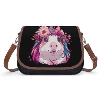 Generic Guinicorn Guinea Pigs Pet Crossbody Bags for Women Shoulder Messenger Bag Purse Handbags