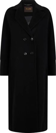 Moorer Ravenna Long Coat - Coats - Mujer - Negro - S