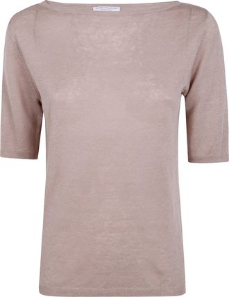 Majestic Linen Boat Neck Sweater