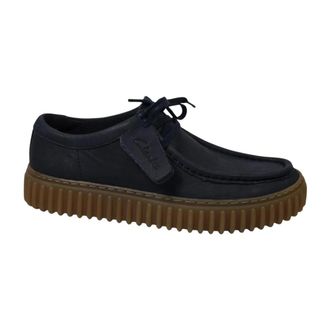 Clarks Heren, Schoenen, Blauw, Maat: 44 EU Leer