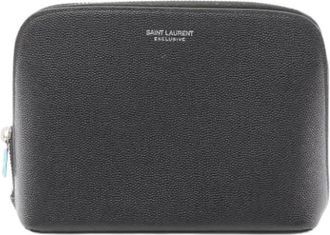 Saint Laurent Pre-owned Clutches, female, Black, Size: ONE SIZE Pre-owned Pouch