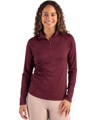Cutter & Buck Coastline Epic Comfort Recycled Womens Quarter Zip