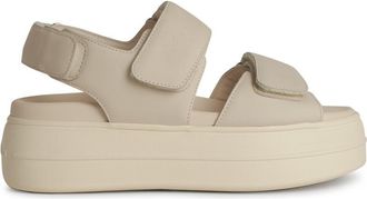 Hogan h680 Black Leather Sandals