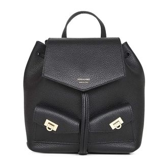Ferragamo Backpack - female - Ferragamo - Backpacks - Black - ONE SIZE - Bags