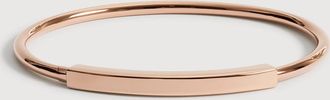 Monica Vinader Rose Gold MV Linear Bangle