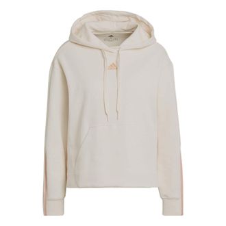 adidas (WMNS) adidas Relaxed 3-Stripes Hoodie Beige H10238