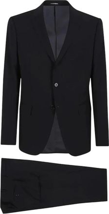 Emporio Armani Moderne Single-Breasted Pak - Heren - Business pakken - Zwart - M - Kostuums