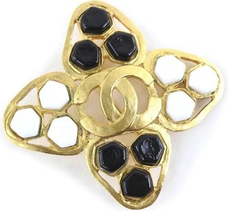 Chanel Vintage Cc Brooch Metal _Plated Brooch Jewelry (Pre-Owned)