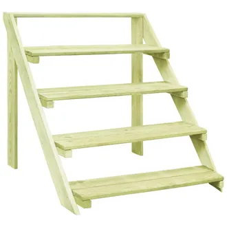 vidaXL Vidaxl - Piedistallo Per Piante 80x80x80 Cm Legno Di Pino Impregnato