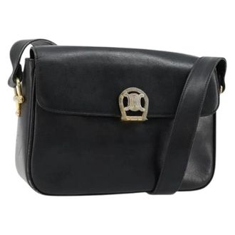 Celine Pre-owned Vintage Schoudertas - Dames - Vintage Schoudertas - Zwart - ONE Size - Leer - Vintage