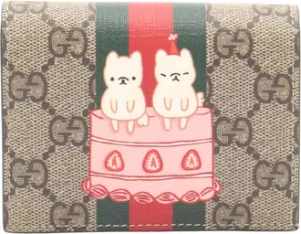 Gucci Pre-owned Gucci Pikarar Kawaii GG Supreme Wallet Ladies CB1TJBVELIDGZU9U