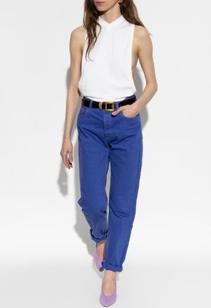 Versace Straight-leg Jeans, Womens, Purple