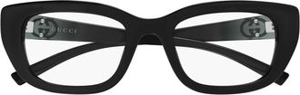 Gucci Vierkant Optisch Montuur - Dames - Brillen - Zwart - 52 MM - Accessoires