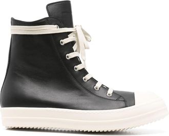Rick Owens Leather Sneakers - Mens - Calf Leather/Rubber
