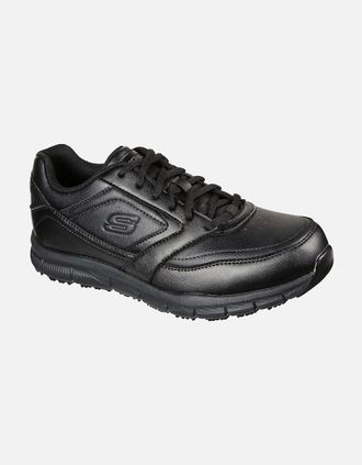 Skechers Womens Skechers Mens Nampa Occupational Trainers - Black - Size: 6