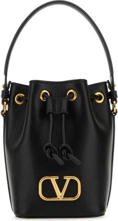 Valentino Garavani Black VLogo Signature Bucket Bag