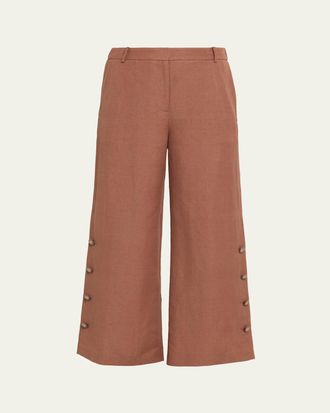 Kobi Halperin Remi Cropped Linen Pants