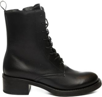 Frau Tresor Veterlaars - Dames - Veterlaarzen - Zwart - 40 EU - Leer - Schoenen