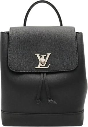 Louis Vuitton Pre-owned Vintage Leren Rugzak - Dames - Vintage Rugzakken - Zwart - ONE Size - Leer - Vintage