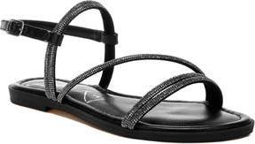 London Rag Bawley Crystal Embellished Flat in Black at Nordstrom Rack, Size 7