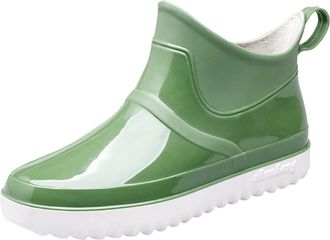 Generic Lace Up Ankle Boots for Men Soft Casual Mesh Sport Fashion Breathable Outdoor Footwear Comfortable Daily Walking Shoe (Green, 7)