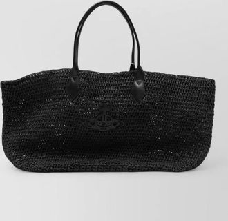 Vivienne Westwood shopper raffia beach bag