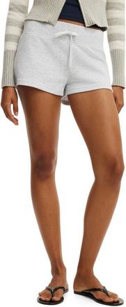 Cotton On Womens Micro Fleece Sweatshort in Soft Grey Marle 91 at Nordstrom, Size Xx-Small