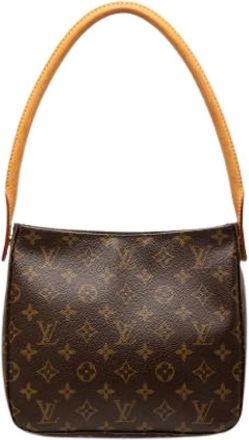 Louis Vuitton Pre-owned Shoulder Bags, female, Brown, Size: ONE SIZE Pre-owned Looping MM