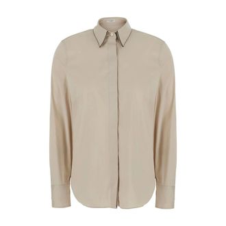 Brunello Cucinelli Mujer, Blusas y Camisas, Beige, Talla: S