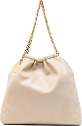 Stella McCartney Falabella Drawstring Schoudertas - Dames - Shoppers - Beige - ONE Size - Leer - Tassen