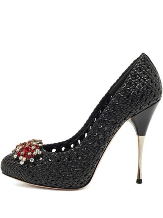Alexander McQueen Pumps verfraaid met kristallen - Zwart