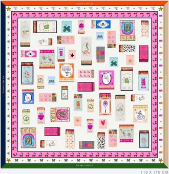 Vilagallo Silk Matchbox Scarf In Multicolored