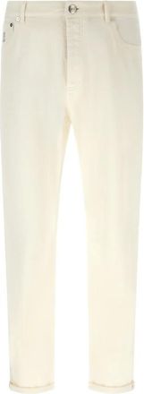 Brunello Cucinelli Jeans, Heren, Wit, 3Xl, Jeans