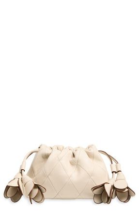 Zimmermann Small Cloud 91 Leather Clutch in Milk at Nordstrom