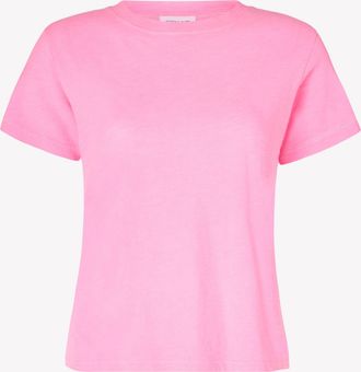 Serena Bute Cotton Short Sleeve T-Shirt - Shocking Pink