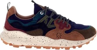 Flower Mountain Sneakers, male, Multicolor, 10 UK, Low-top Cotton Trainers with Cork Insole