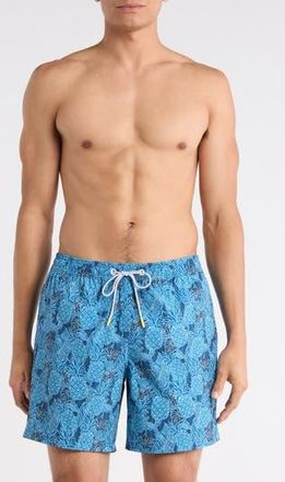 Bonobos Stretch Waist 6.5-Inch Swim Trunks in Blue at Nordstrom Rack, Size X-Large