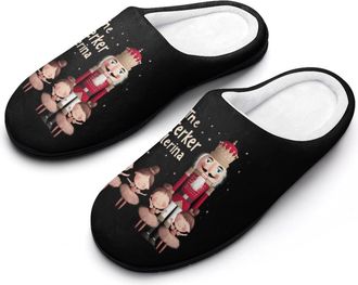 Generic Nutcracker Ballerina Funny Mens Cotton Slippers Shoes Novelty Soft Non-Slip Sole Home Shoe
