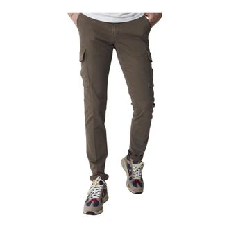 Re-hash Slim-fit Trousers, male, Green, Size: W32 Stylish Mens Task Pants