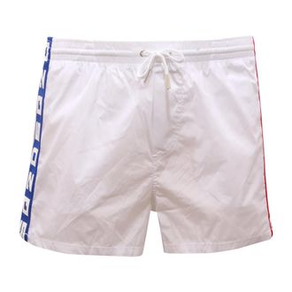 Dsquared2 Beachwear, male, White, Size: S Boxer Midi