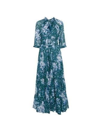 Samantha Sung Womens Eva Cotton Maxi Dress