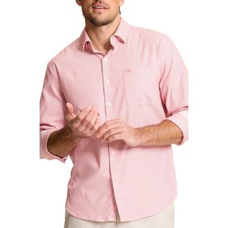 Tommy Bahama Sarasota Stretch Ventura Coast IslandZone Button-Up Shirt in Spicy Clay at Nordstrom, Size X-Large