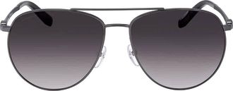 Ferragamo Salvatore Ferragamo Dark Grey Gradient Pilot Unisex Sunglasses SF157S 069 60